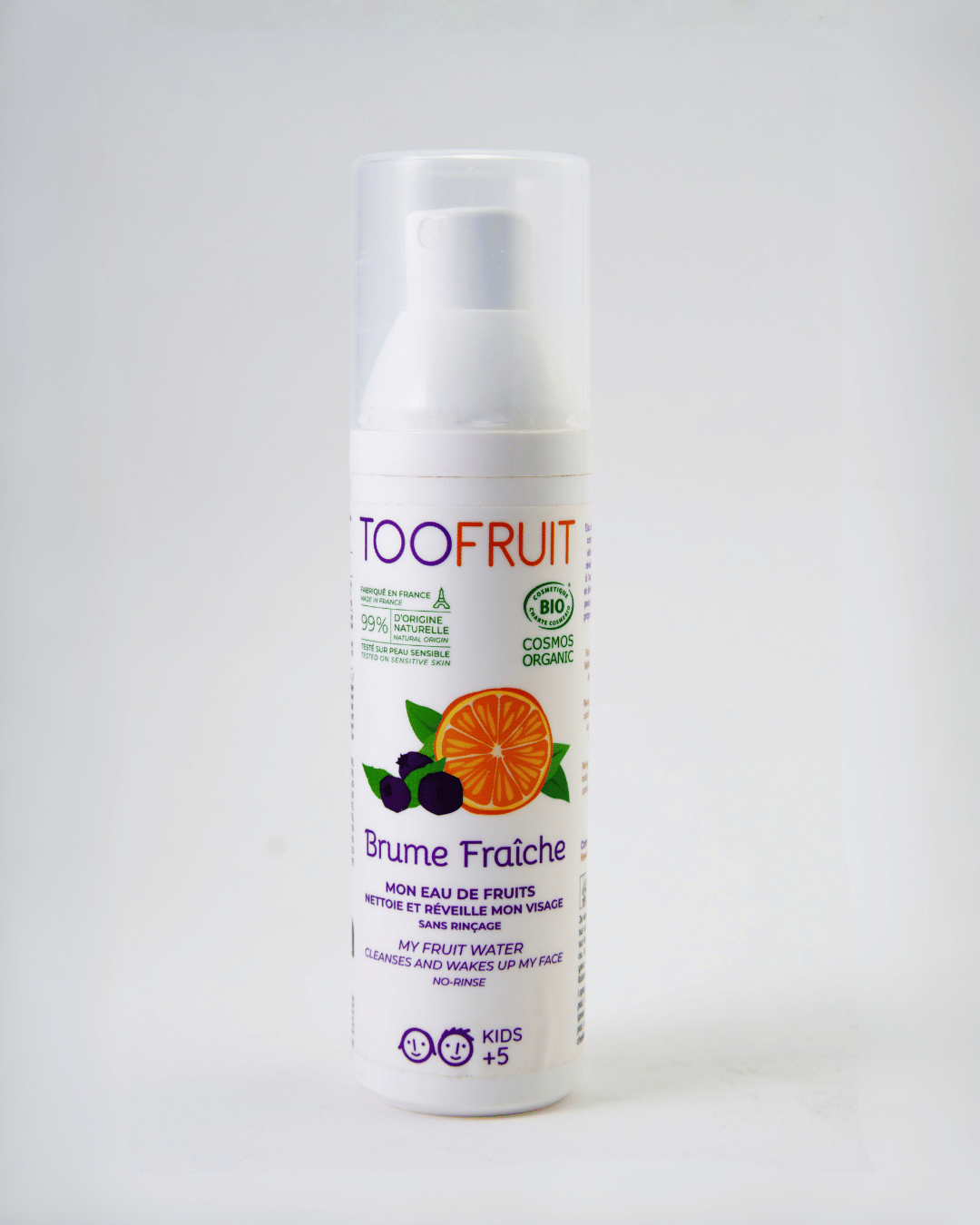 Fruit water orange blueberry
