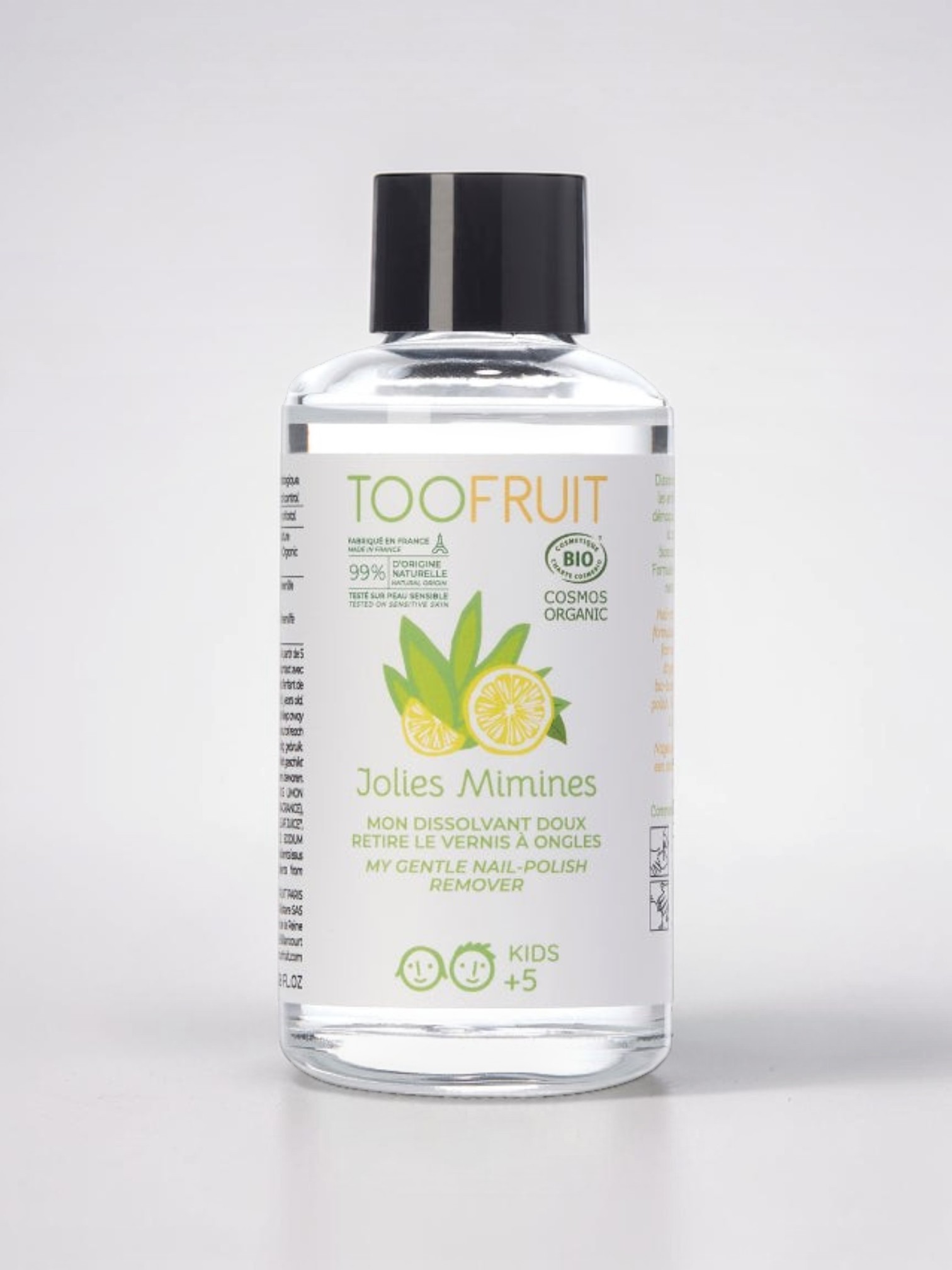 Gentle nail polish remover lemon aloe vera