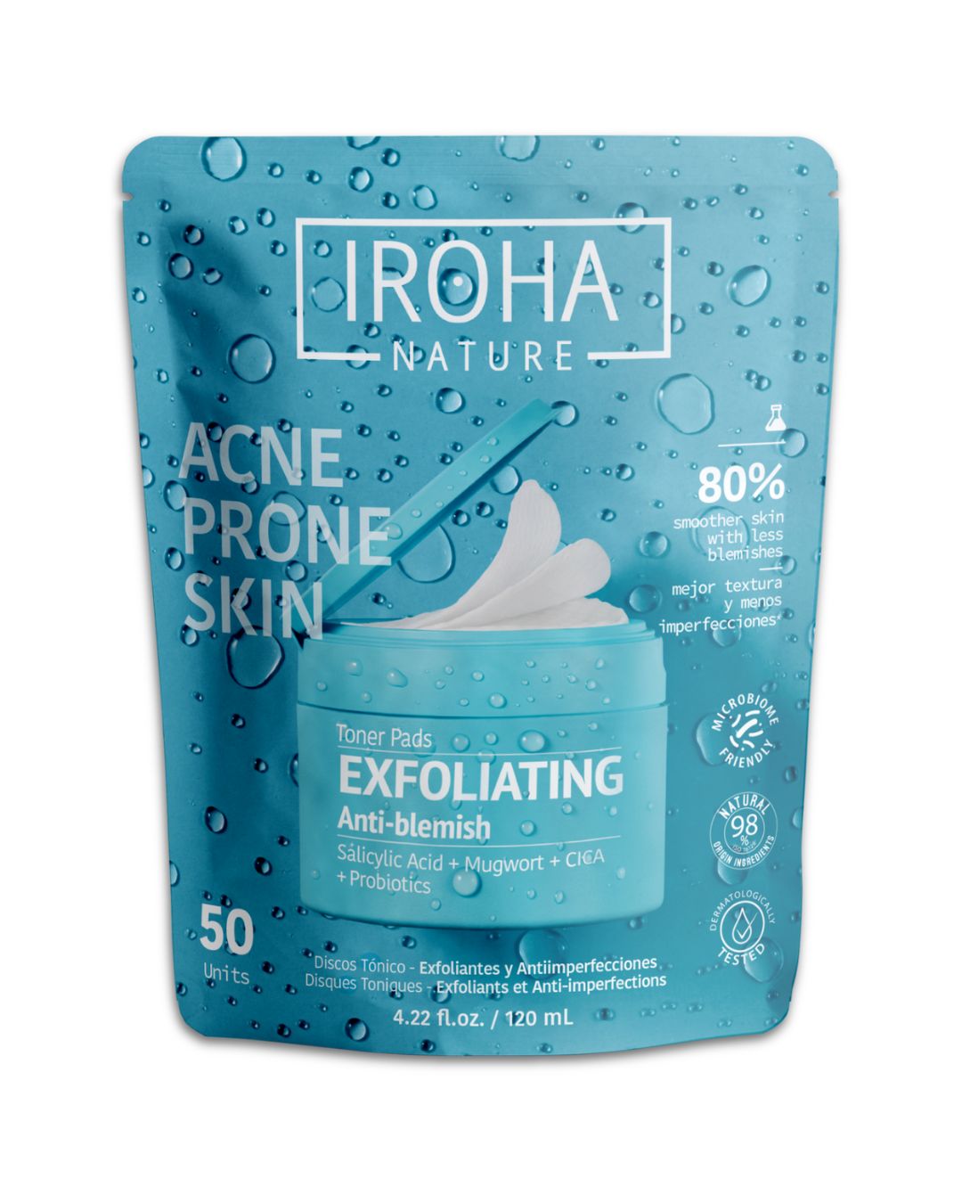 Iroha Nature Toner Pad Salicylic Acid – 50U